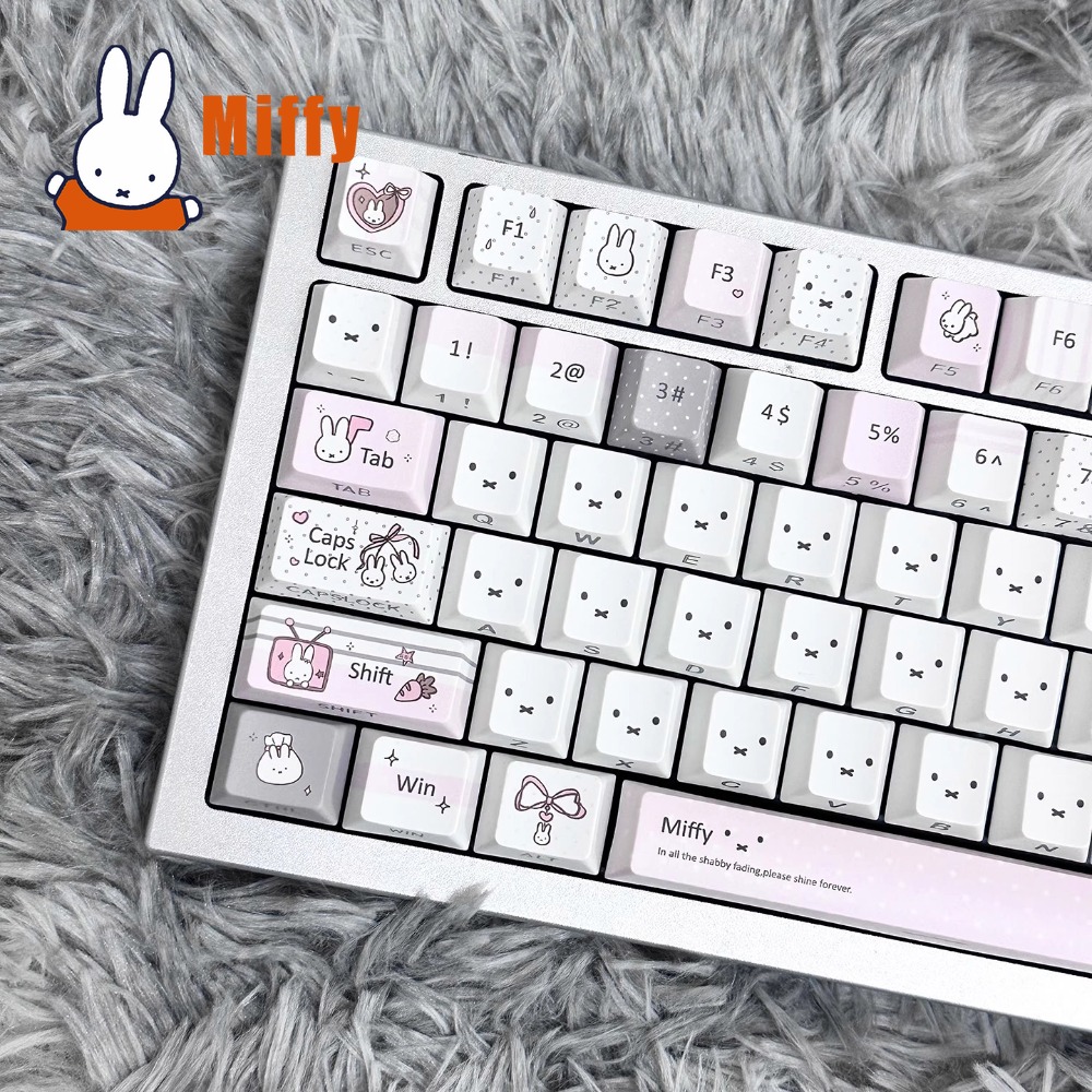 Office Tech - Kawaii Miffy Mechanical Keyboard Keycap Set