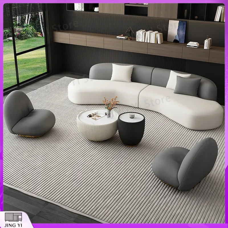 Tech Office Reception - New Cream Wind Wear-Resistant Tech Leather