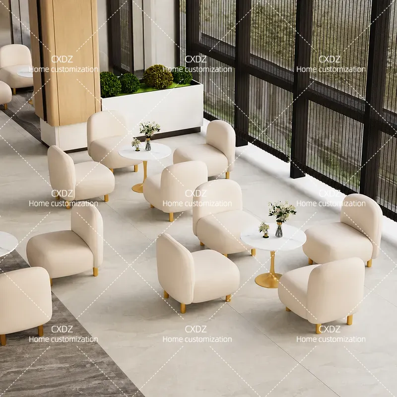 Tech Office Reception - Modern Tech Cloth Single Sofa Chair