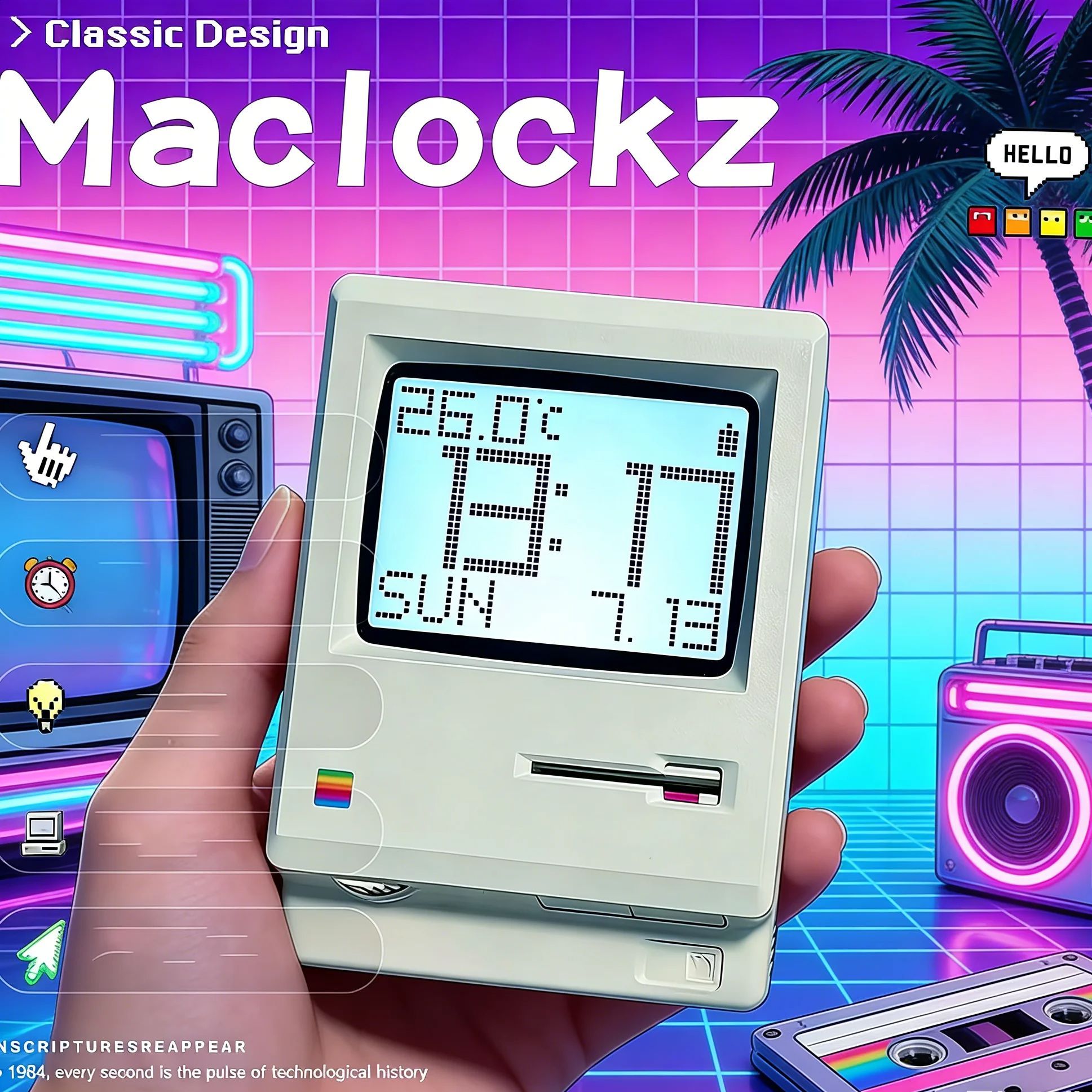Retro Nostalgic Maclock Alarm  - огляд і ціна Office Tech Gifts