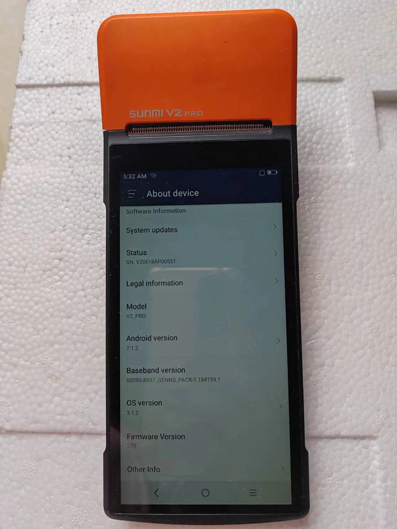 Used  V2 Pro  Android 7.1 POS  - огляд і ціна Pos Terminal Android