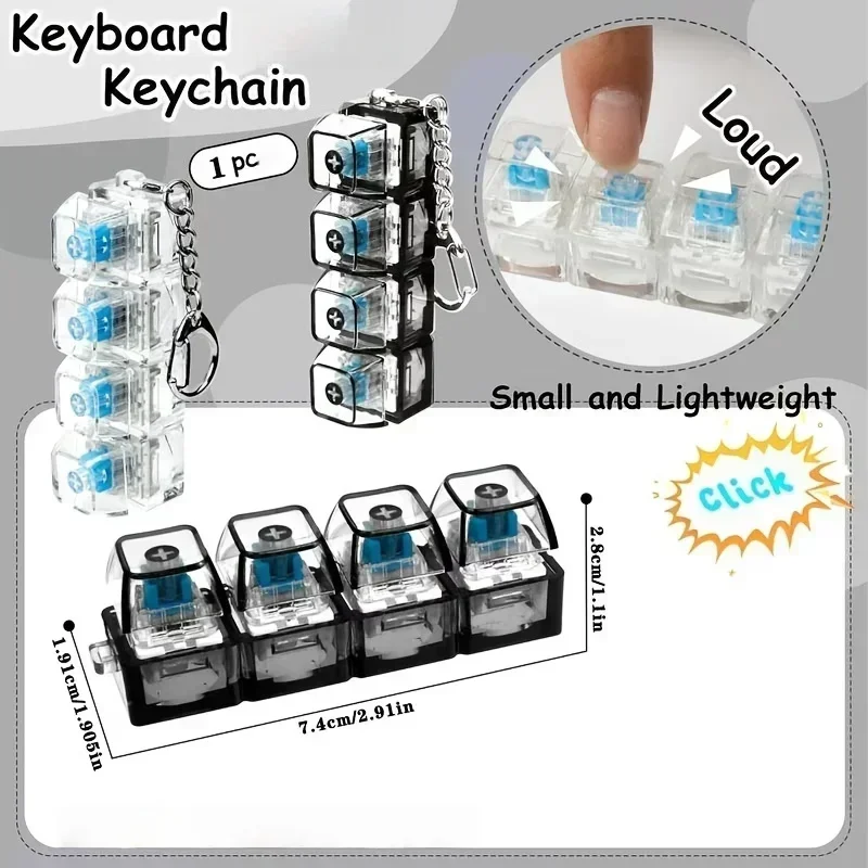 1pcs LED Keyboard Keycap Stres - огляд і ціна Office Tech