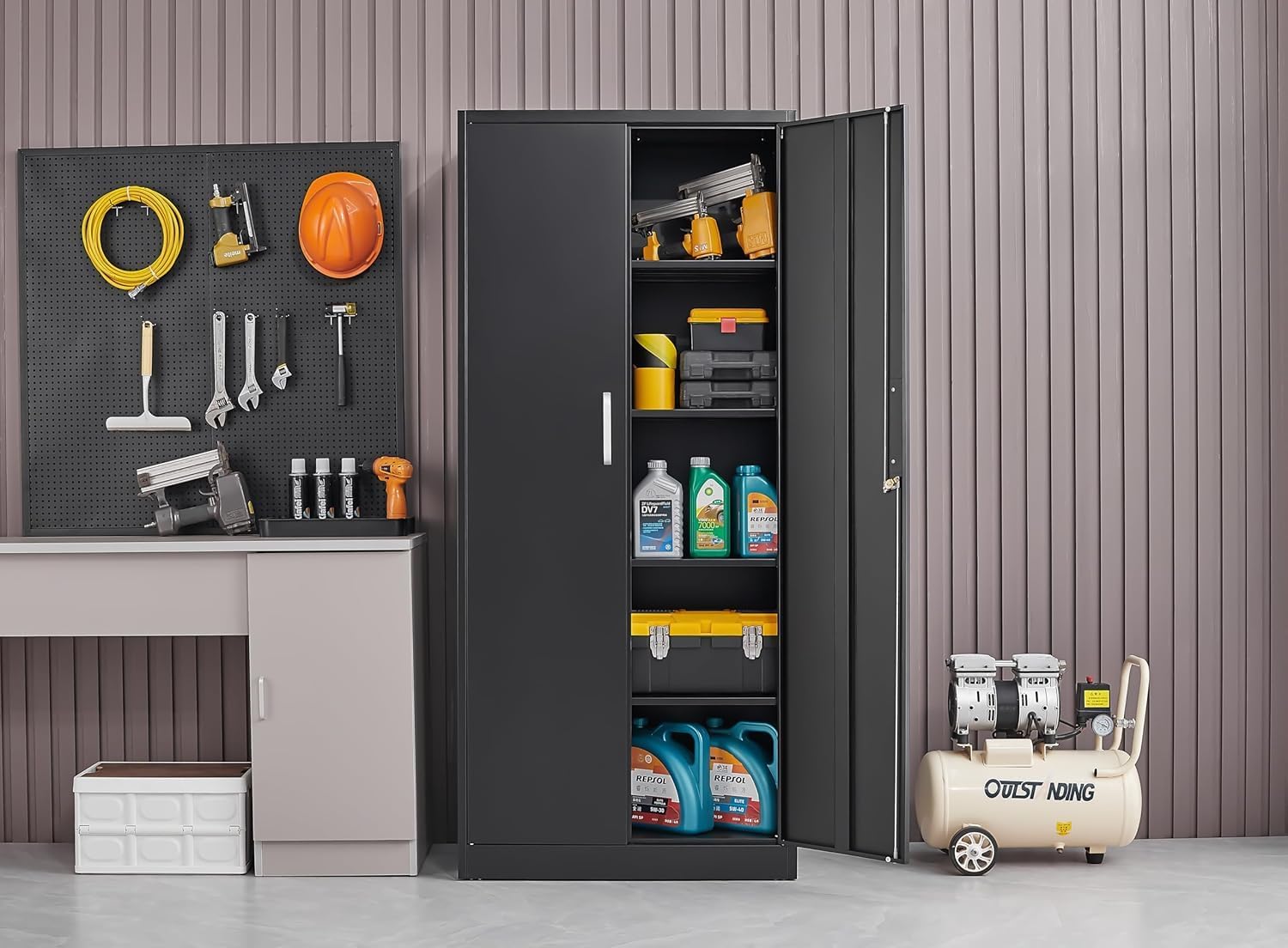 Metal Storage Cabinet With Adj - огляд і ціна Office Tech