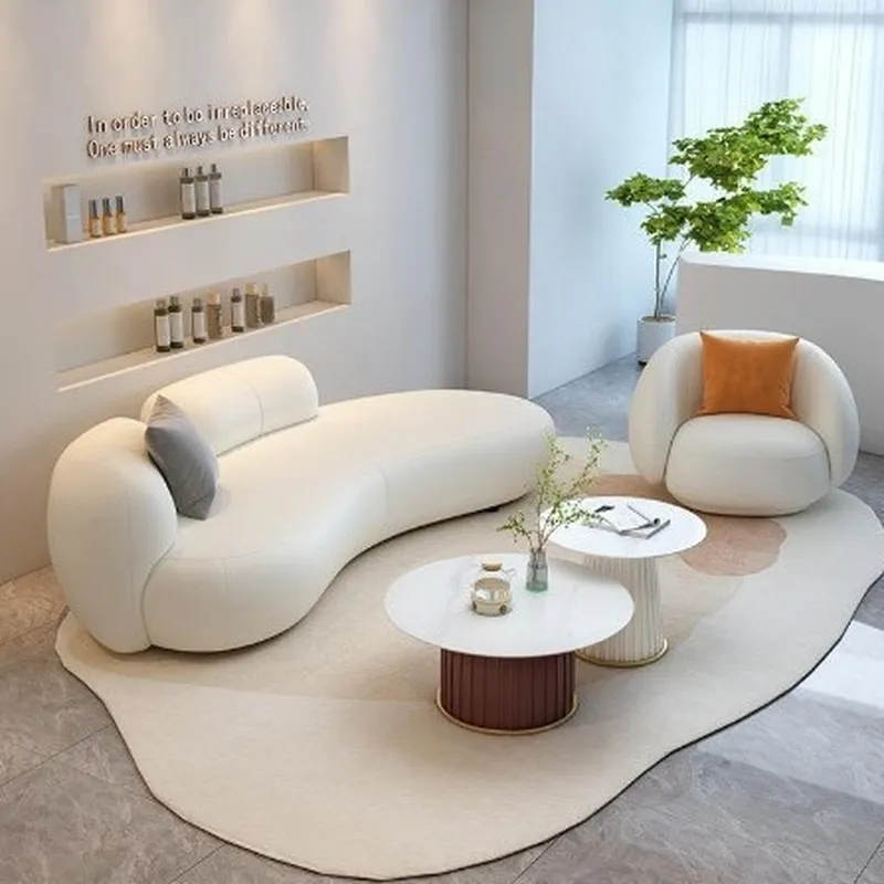 Nordic White Tech Fabric Sofa  - огляд і ціна Tech Office Reception